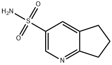 5H,6H,7H-cyclopenta[b]pyridine-3-sulfonamide 구조식 이미지