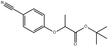 tert-butyl 2-(4-cyanophenoxy)propanoate 구조식 이미지
