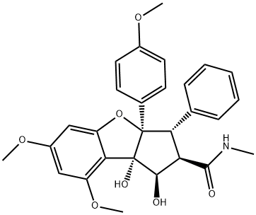 Desmethylrocaglamide Structure