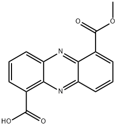 1,6-Phenazinedicarboxylic acid, 1-methyl ester 구조식 이미지