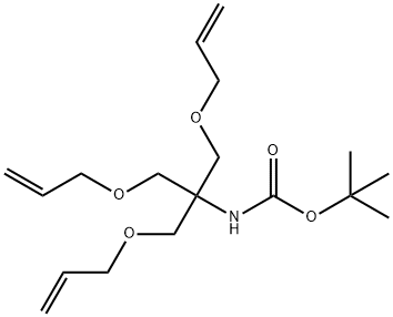 Carbamic acid, N-[2-(2-propen-1-yloxy)-1,1-bis[(2-propen-1-yloxy)methyl]ethyl]-, 1,1-dimethylethyl ester Structure