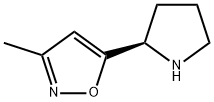 Isoxazole, 3-methyl-5-(2R)-2-pyrrolidinyl- (9CI) Structure