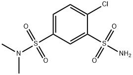 4-chloro-1-N,1-N-dimethylbenzene-1,3-disulfonamide 구조식 이미지