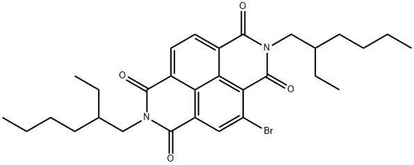 Benzo[lmn][3,8]phenanthroline-1,3,6,8(2H,7H)-tetrone, 4-bromo-2,7-bis(2-ethylhexyl)- Structure