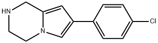 7-(4-chlorophenyl)-1H,2H,3H,4H-pyrrolo[1,2-a]pyra zine Structure