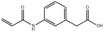 2-[3-(prop-2-enamido)phenyl]acetic acid Structure