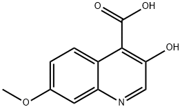 3-hydroxy-7-methoxyquinoline-4-carboxylic acid Structure