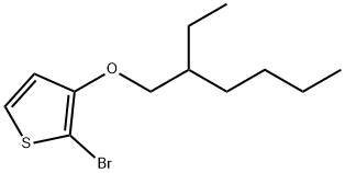 Thiophene, 2-bromo-3-[(2-ethylhexyl)oxy]- Structure