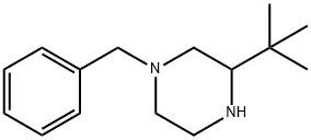 Piperazine, 3-(1,1-dimethylethyl)-1-(phenylmethyl)- Structure