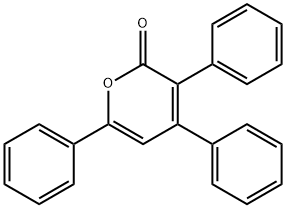 2H-Pyran-2-one, 3,4,6-triphenyl- 구조식 이미지