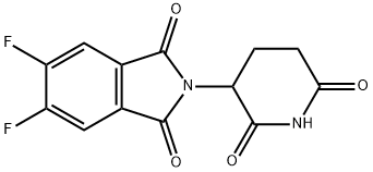 2-(2,6-dioxopiperidin-3-yl)-5,6-difluoroisoindoline-1,3-dione 구조식 이미지