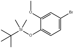 Benzene, 4-bromo-1-[[(1,1-dimethylethyl)dimethylsilyl]oxy]-2-methoxy- Structure