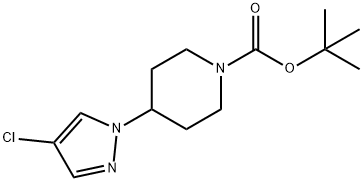 tert-butyl 4-(4-chloro-1H-pyrazol-1-yl)piperidine-1-carboxylate 구조식 이미지