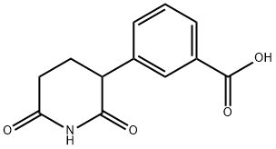 Benzoic acid, 3-(2,6-dioxo-3-piperidinyl)- Structure