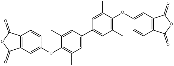 1,3-Isobenzofurandione, 5,5'-[(3,3',5,5'-tetramethyl[1,1'-biphenyl]-4,4'-diyl)bis(oxy)]bis- 구조식 이미지