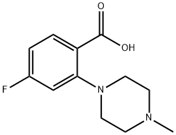 4-fluoro-2-(4-methylpiperazin-1-yl)benzoic acid Structure