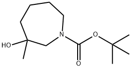 1H-Azepine-1-carboxylic acid, hexahydro-3-hydroxy-3-methyl-, 1,1-dimethylethyl e… Structure