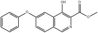 methyl 4-hydroxy-6-phenoxyisoquinoline-3-carboxylate Structure