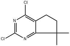 2,4-dichloro-7,7-dimethyl-5H,6H,7H-cyclopenta[d]
pyrimidine Structure
