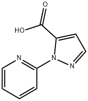 1H-Pyrazole-5-carboxylic acid, 1-(2-pyridinyl)- 구조식 이미지