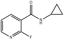 3-Pyridinecarboxamide, N-cyclopropyl-2-fluoro- Structure