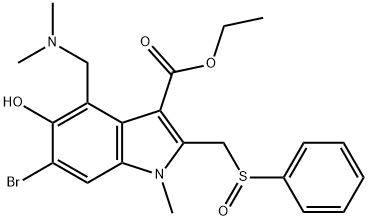 Arbidol Sulfoxide 구조식 이미지