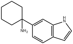 Cyclohexanamine, 1-(1H-indol-6-yl)- Structure