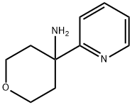 2H-Pyran-4-amine, tetrahydro-4-(2-pyridinyl)- Structure