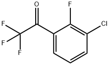 1-(3-chloro-2-fluorophenyl)-2,2,2-trifluoroethan-1- one Structure