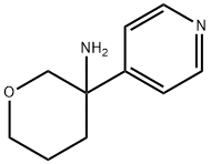 2H-Pyran-3-amine, tetrahydro-3-(4-pyridinyl)- Structure