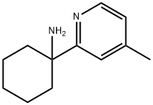 Cyclohexanamine, 1-(4-methyl-2-pyridinyl)- Structure