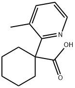 Cyclohexanecarboxylic acid, 1-(3-methyl-2-pyridinyl)- Structure