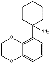 Cyclohexanamine, 1-(2,3-dihydro-1,4-benzodioxin-5-yl)- Structure