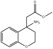 2H-1-Benzopyran-4-acetic acid, 4-amino-3,4-dihydro-, methyl ester Structure