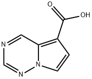 Pyrrolo[2,1-f][1,2,4]triazine-5-carboxylic acid Structure