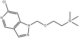 1H-Pyrazolo[4,3-c]pyridine, 6-chloro-1-[[2-(trimethylsilyl)ethoxy]methyl]- 구조식 이미지