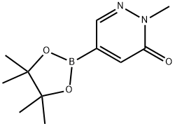 3(2H)-Pyridazinone, 2-methyl-5-(4,4,5,5-tetramethyl-1,3,2-dioxaborolan-2-yl)- Structure