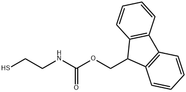 Carbamic acid, N-(2-mercaptoethyl)-, 9H-fluoren-9-ylmethyl ester Structure