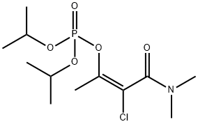 Phosphoric acid, diisopropyl ester, ester with 2-chloro-3-hydroxy-N,N-dimethylcrotonamide (8CI) Structure