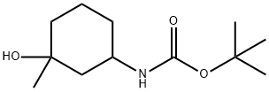 Carbamic acid, N-(3-hydroxy-3-methylcyclohexyl)-, 1,1-dimethylethyl ester Structure