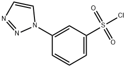 3-(1H-1,2,3-triazol-1-yl)benzene-1-sulfonyl chloride Structure