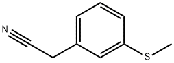 Benzeneacetonitrile, 3-(methylthio)- 구조식 이미지