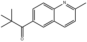 2,2-Dimethyl-1-(2-methylquinolin-6-y l)propan-1-one Structure