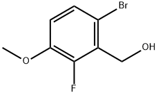 Benzenemethanol, 6-bromo-2-fluoro-3-methoxy- Structure