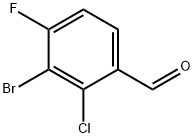 Benzaldehyde, 3-bromo-2-chloro-4-fluoro- Structure