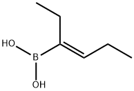 Boronic acid, B-[(1Z)-1-ethyl-1-buten-1-yl]- 구조식 이미지