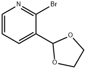 Pyridine, 2-bromo-3-(1,3-dioxolan-2-yl)- Structure