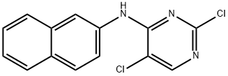 4-Pyrimidinamine, 2,5-dichloro-N-2-naphthalenyl- 구조식 이미지