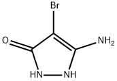 3H-Pyrazol-3-one, 5-amino-4-bromo-1,2-dihydro- Structure