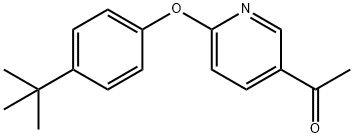 5-Acetyl-2-(4-(t-butylphenoxy) pyridine Structure